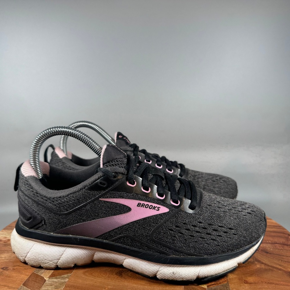 Brooks Transmit 3 Womens Running Shoes Black Pink 1203501B077 Size 7